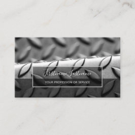 Craftad abstrakt, diamant metall, yta visitkort