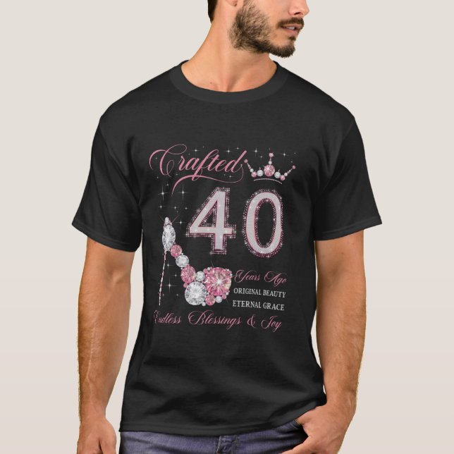 Craftade för 40 år sedan 40:e födelsedagen 40 år g t shirt (Framsida)