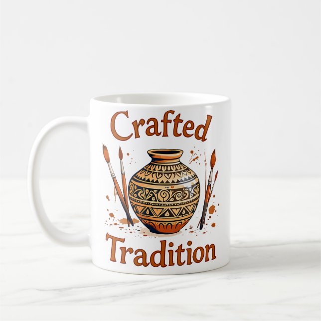 Crafted Tradition Cultural Pottery Design Kaffemugg (Vänster)