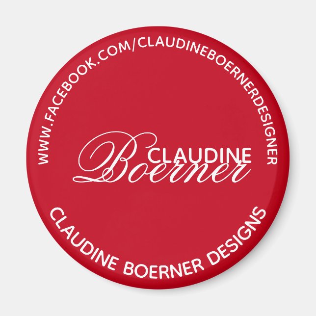 Crafter Artist Business Magnets Magnet (Framsidan)