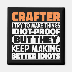 Crafter att jag försöker göra Sak Roliga meningar Magnet