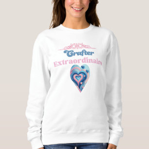 Crafter Extraordinaire Hjärt Typography T Shirt
