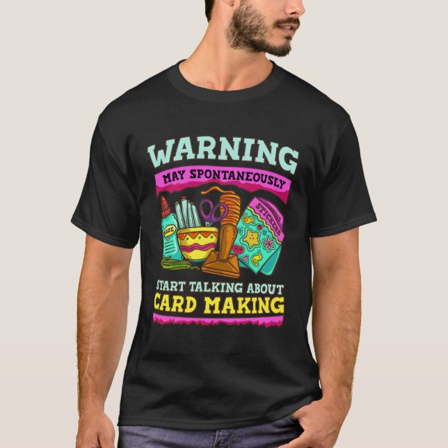 Crafter för skrapbokningskort t shirt (Framsida)