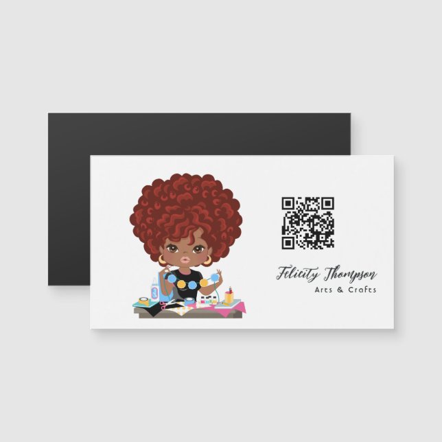 Crafting Queen QR-kod (Fram/baksida)