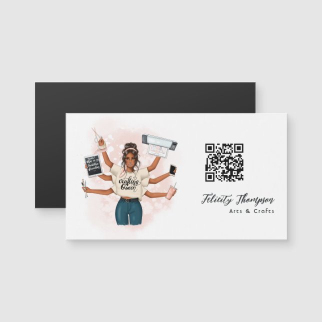 Crafting Queen QR-kod (Fram/baksida)