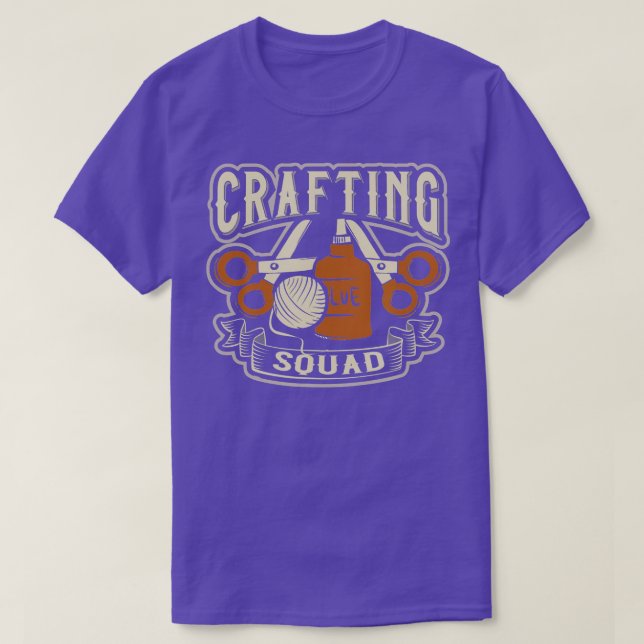Crafting Squad Creative Needlework  T Shirt (Design framsida)
