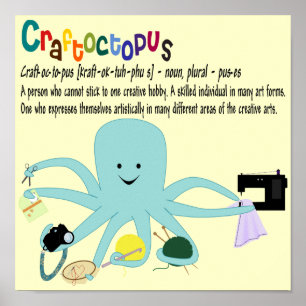 Craftoctopus Skriv ut Poster
