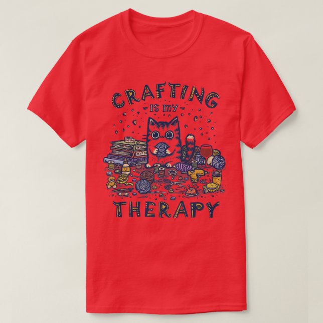 Crafts är min terapi t shirt (Design framsida)