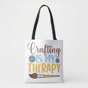 Crafts är min terapi tygkasse