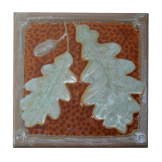  Craftsman Oak leaf Ceramic Decorative tile  Kakelplatta