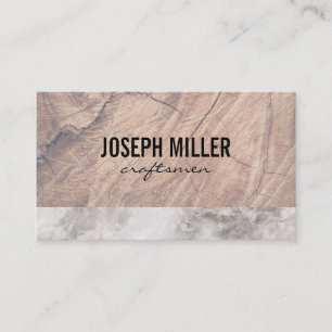Craftsmen Wood and Marble Trim Visitkort