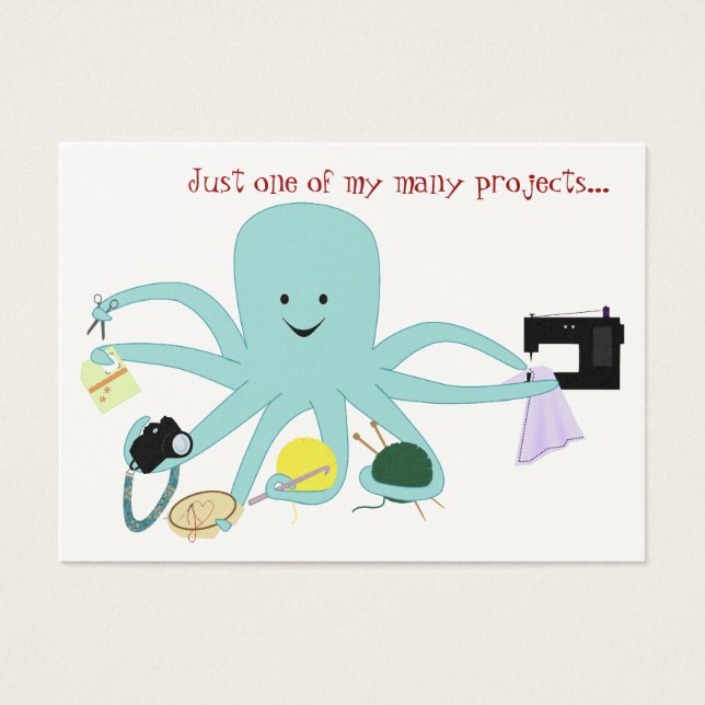 Crafty 8 Häng Märkre Visitkort (Framsidan)