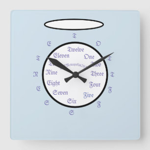 Crafty Acrylic Wall Clock bY etropolim Fyrkantig Klocka
