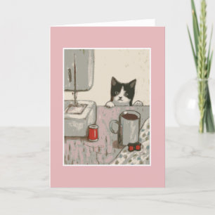 Crafty Cat-hälsningskort Kort