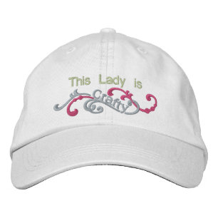 Crafty Dam Broderad Keps