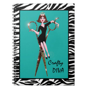 "Crafty DIVA" bärbara datorer Anteckningsbok Med Spiral