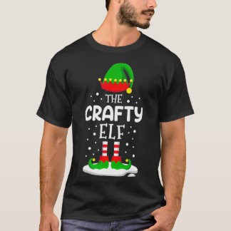 Crafty Elf-julfamiljen som matchar dräktigheten P T Shirt