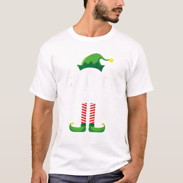 Crafty Elf Shirt Matching Family Funny Group Chris T (Framsida)