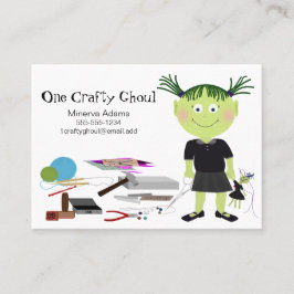 Crafty Girl Ghoul Affärskort Visitkort
