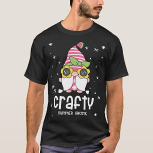 Crafty Gnome-ynklig sommarmatchning för familjen T Shirt