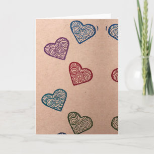 Crafty Kärlek Hearts Kort