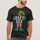 Crafty Matching Family Jul Party Pajama T Shirt<br><div class="desc">Matchande roligt helgdag matchande familjeband för julgåvor för hela familjen - vuxna manar kvinnor, syskon i mamma pappa, syskon son, barn, pojkar flickor, mormor morfar och morfar från mamma pappa hustru make till moster som matchar PJ Pajama-toppen. Skaffa den här roliga hjälpen till mamma, mamma, pappa, pappa, kusin, moster, farbror,...</div>