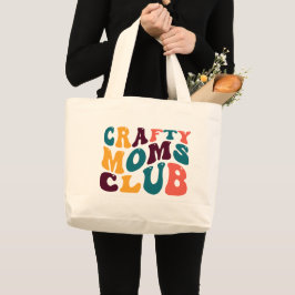 Crafty Moms Club Souvenir Retro Stil Groovy Jumbo Tygkasse