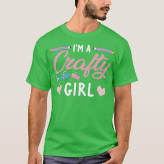 Crafty Scrapbooking Girl Book Lover T Shirt