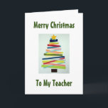 CRAFTY TRÄD FOR SPECIELL **TEACHER** I CHRISTMAS HELGKORT<br><div class="desc">DET HÄR TRÄD KOMMER ATT SÄTTA EN SMILE PÅ "DIN" LÄRARES ANSIKTE I DENNA KRISTMAS FÖR SÄKERHET! TACK FÖR ATT DU STOPPADE MED 1 AV MINA 8 LAGER OCH HAR EN FANTASTISK JULHELG!!!!!!</div>