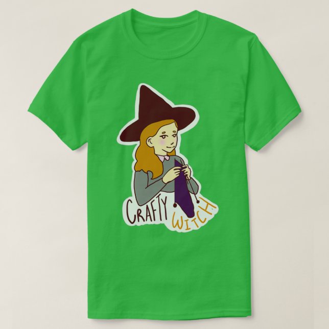 Crafty Witch T Shirt (Design framsida)