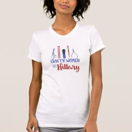 Crafty Women for Hillary T (röd/blå Logotyp) Tee