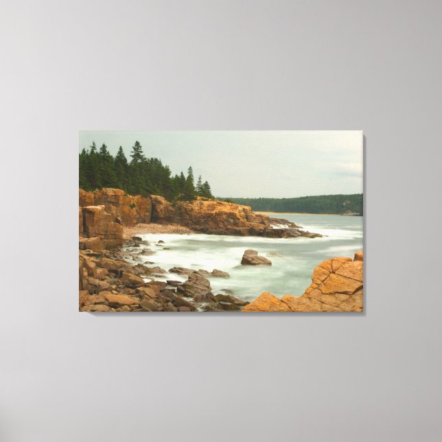 Craggy Kusten, Acadia National Park, Maine Canvastryck (Framsida)
