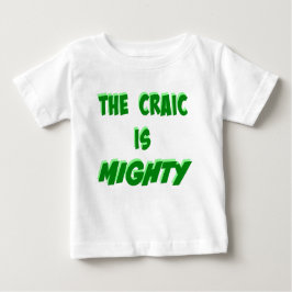 Craic är Mighty Grönt Irish Expression T Shirt