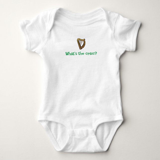Craic baby-kroppsdräkt t shirt (Framsida)