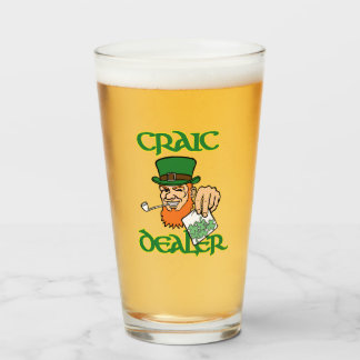 Craic Dealer Beer Glass Glaskopp