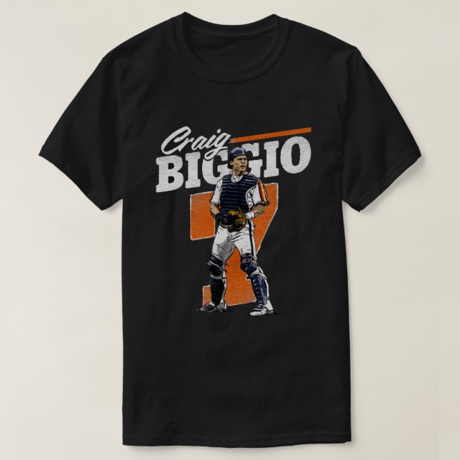Craig Biggio Retro T Shirt (Design framsida)