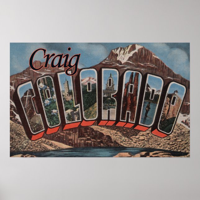 Craig, ColoradoLarge Brev ScenesCraig, CO Poster (Framsidan)