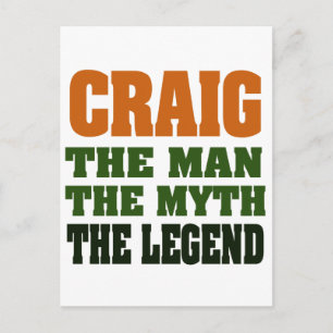 Craig - mannen, Myth, Legend Vykort