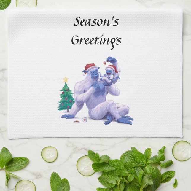 Craig och Ellie jul Kitchen Towel Kökshandduk (Vikta)