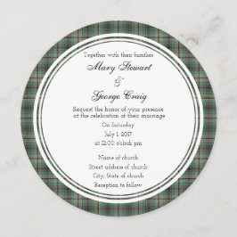Craig Scottish Bröllop Round-inbjudan Inbjudningar