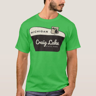 Craig Sjö State Park Michigan Välkomstskylt T Shirt