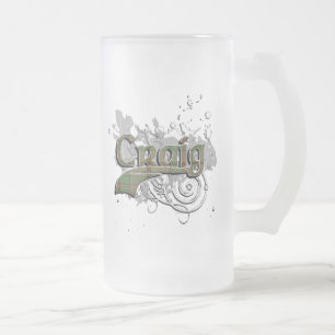 Craig Tartan Grunge Frostat Ölglas