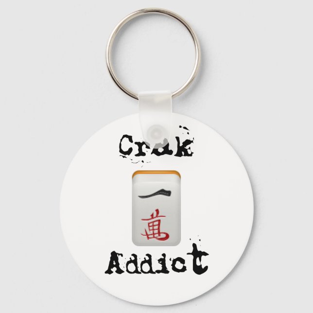 Crak Addict Keychain Nyckelring (Framsida)
