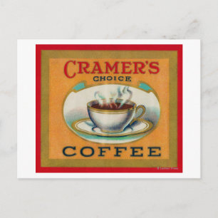 Cramer's Choice Kaffeemärke Vykort