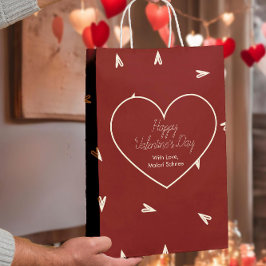 Crämhjärtan på Burgundy - Minimal Valentine