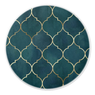 Cramic Cupboard och Door Knobs - Aqua Knopp