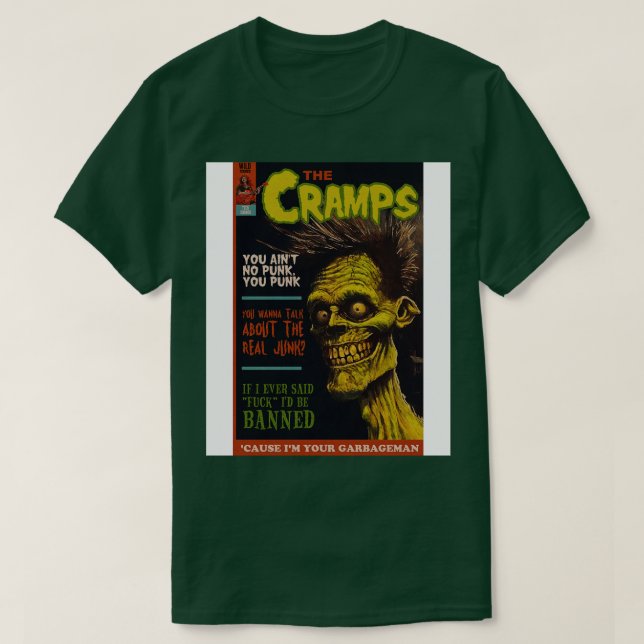 Cramps är din Garbageman T Shirt (Design framsida)