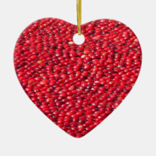 Cranbär Festive Red Julgransprydnad Keramik