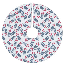 Cranbär Röda julen Helgdag Minialistisk Julgransmatta Borstad Polyester