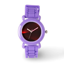Cranberry and Black Ljus Watch